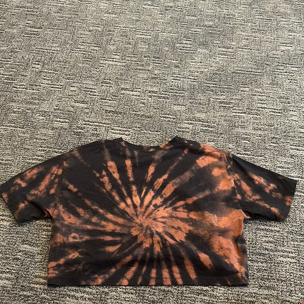 Hollister tie-dye crop T-shirt